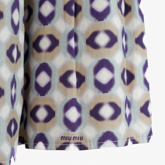 Miu Miu Resort 2008 Geometric Printed Skirt - Picture 7 of 10